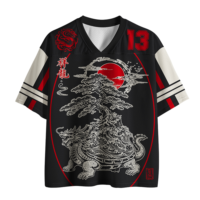 Tokyo-Tiger Auspicious Dragon Mesh Jersey