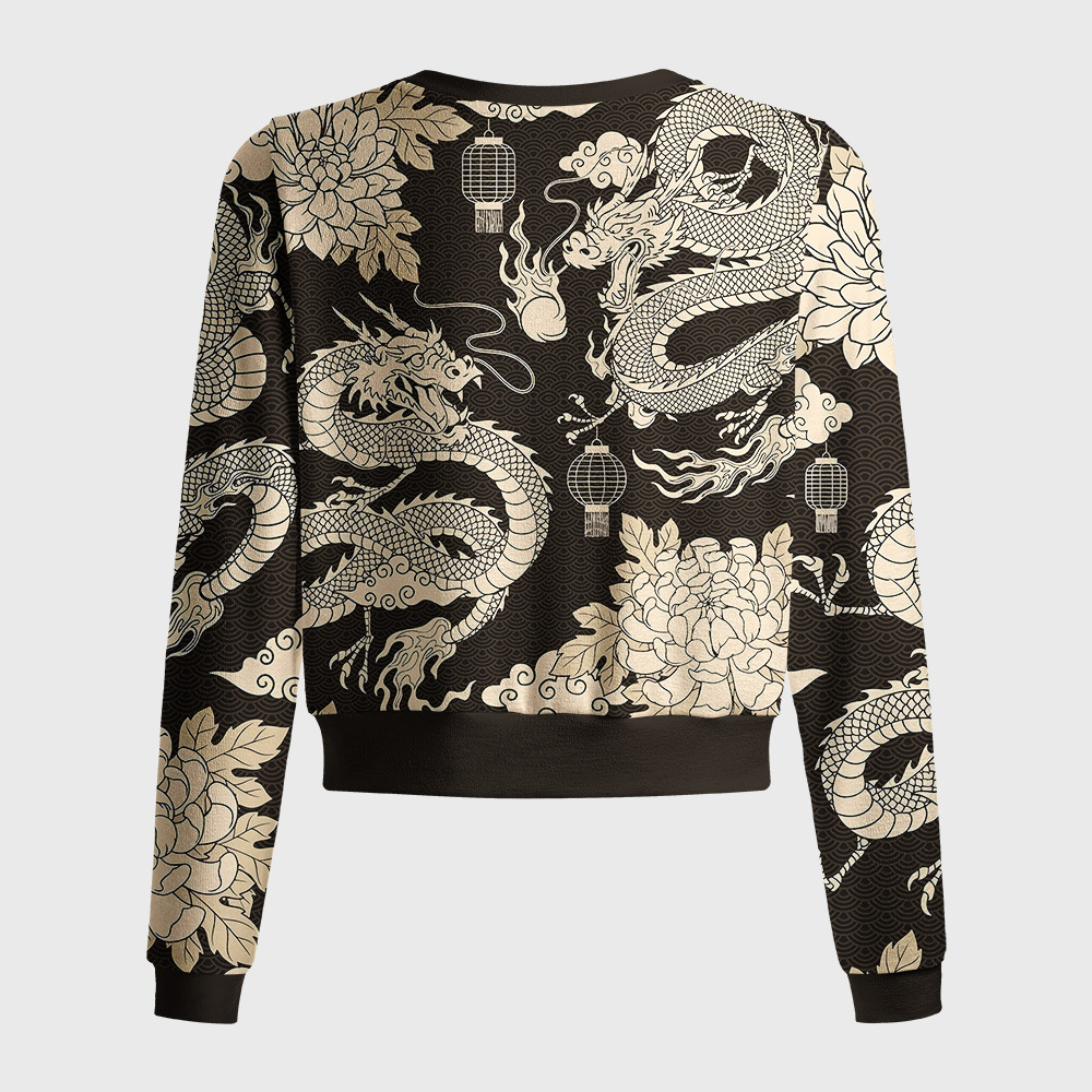 Tokyo-Tiger Two Dragons Playing With A Pearl Women's Lightweight Cardigan