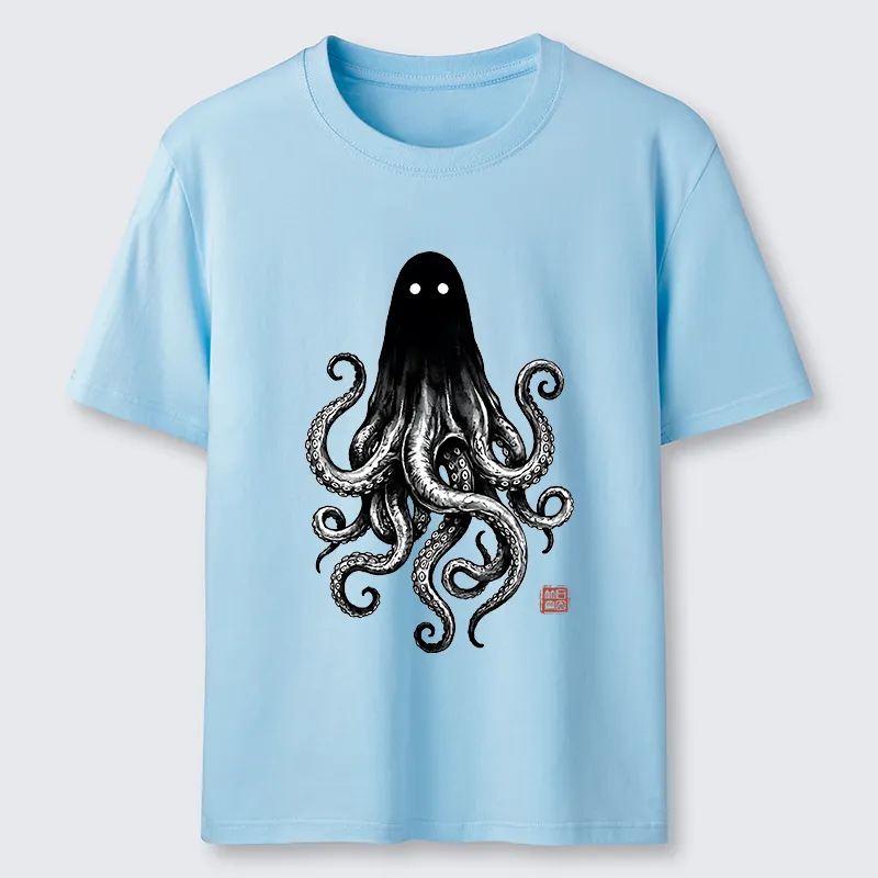 Tokyo-Tiger Spooky Ghost Octopus Classic T-Shirt