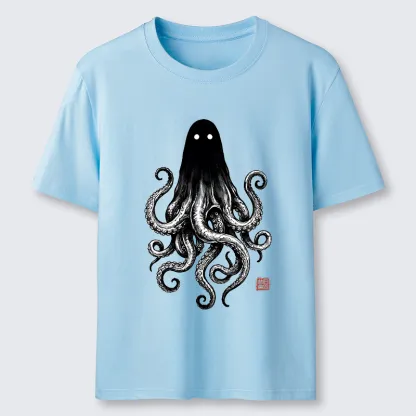 Tokyo-Tiger Spooky Ghost Octopus Classic T-Shirt
