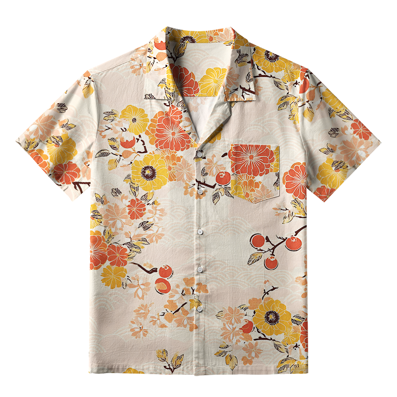 Tokyo-Tiger Fruitful Flora Aloha Hawaiian Shirt