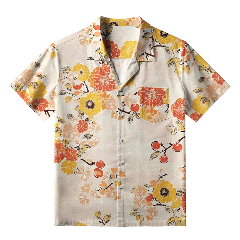 Tokyo-Tiger Fruitful Flora Aloha Hawaiian Shirt