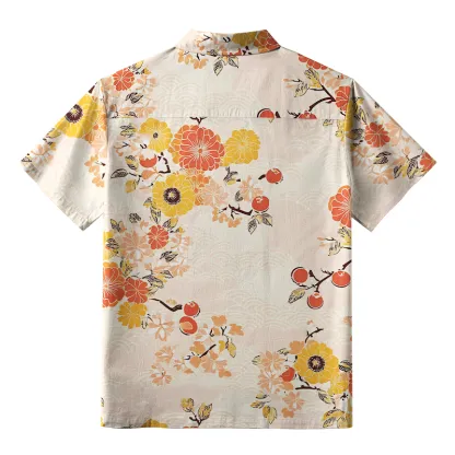 Tokyo-Tiger Fruitful Flower Button-up Shirt