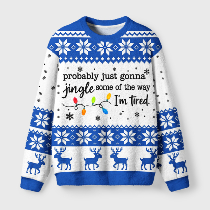 Tokyo-Tiger Christmas Jingle Song Funny Fuzzy Christmas Ugly Sweatshirt