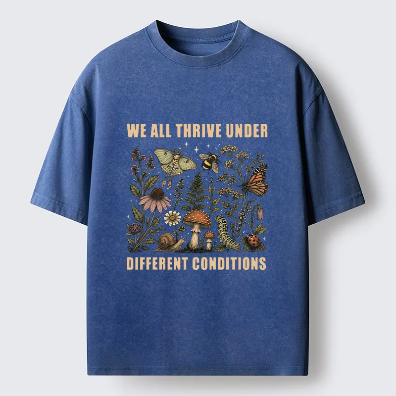 Tokyo-Tiger Retro Woodland Flora Bug Washed T-Shirt