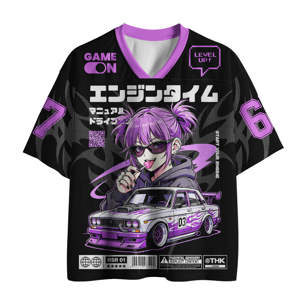 Tokyo-Tiger Engine Time Game Mesh Jersey