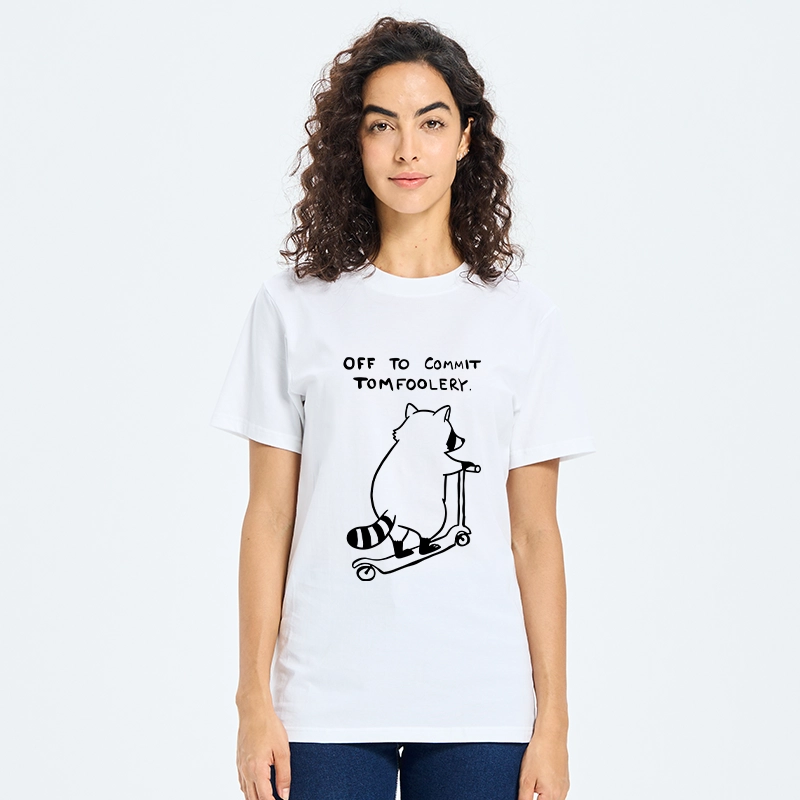Tokyo-Tiger Scooter Raccoon Funny Meme Classic T-Shirt