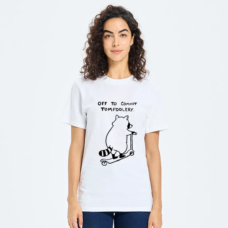 Tokyo-Tiger Scooter Raccoon Funny Meme Classic T-Shirt