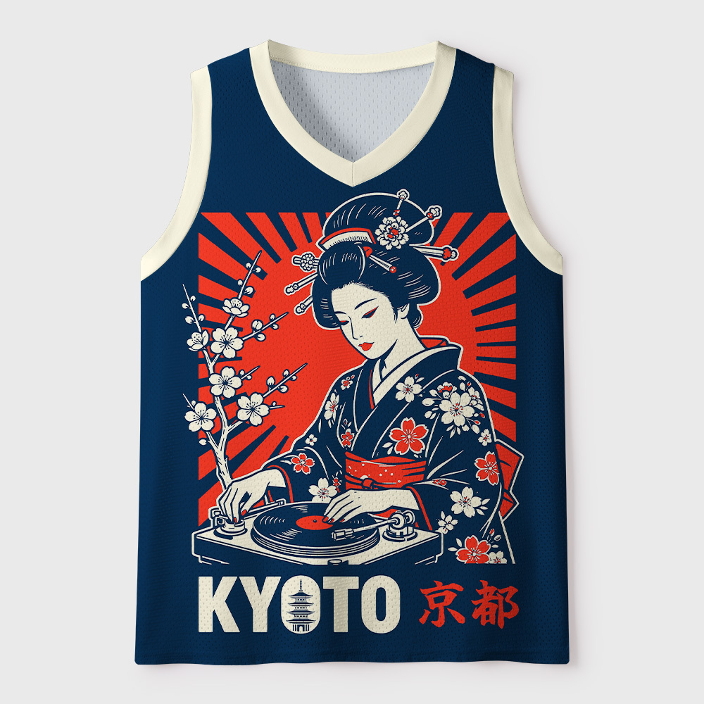 Tokyo-Tiger Kyoto Kimono Mesh Tank Top
