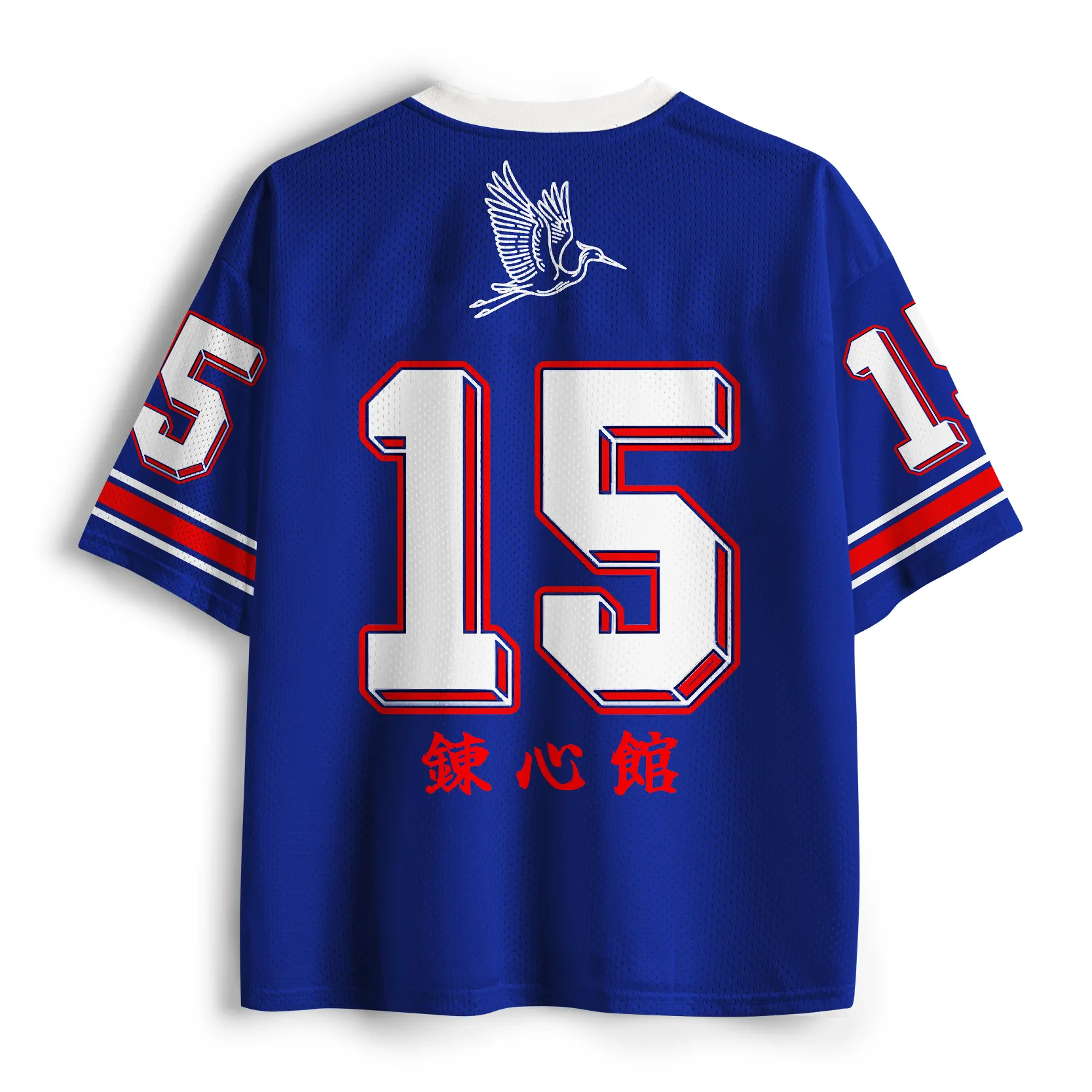 Tokyo-Tiger Red Sun&Crane Mesh Jersey