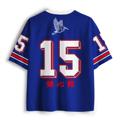 Tokyo-Tiger Red Sun&Crane Mesh Jersey