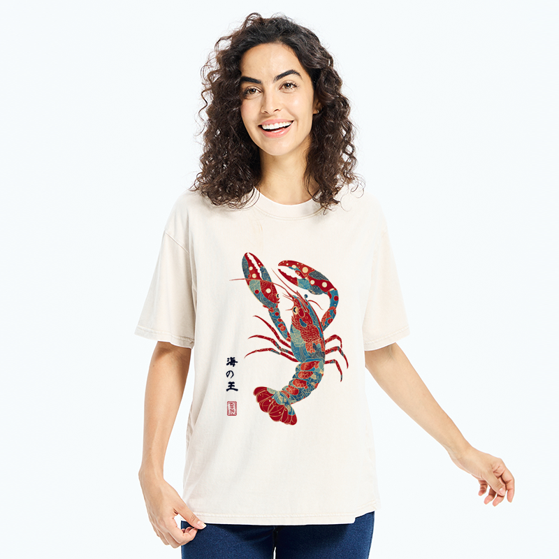 Tokyo-Tiger King Of The Sea Washed T-Shirt