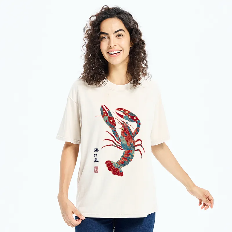 Tokyo-Tiger King Of The Sea Washed T-Shirt