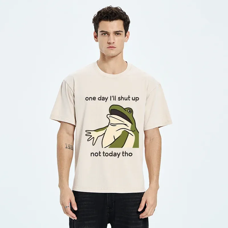 Tokyo-Tiger I Must Ramble On Today Washed T-Shirt