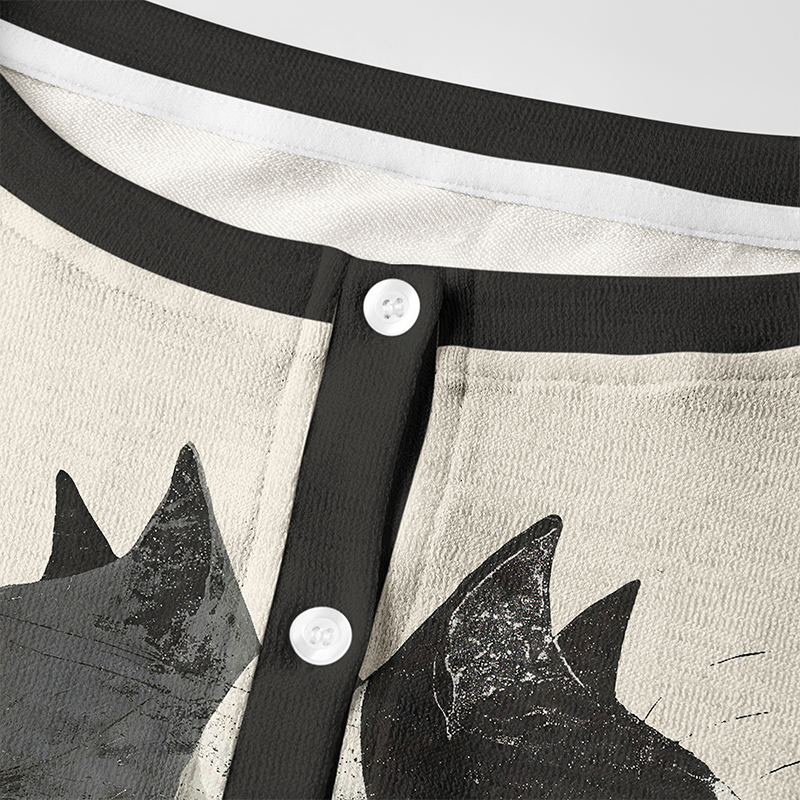 Tokyo-Tiger Silhouette Of Two Black Cats Women's Lightweight Cardigan