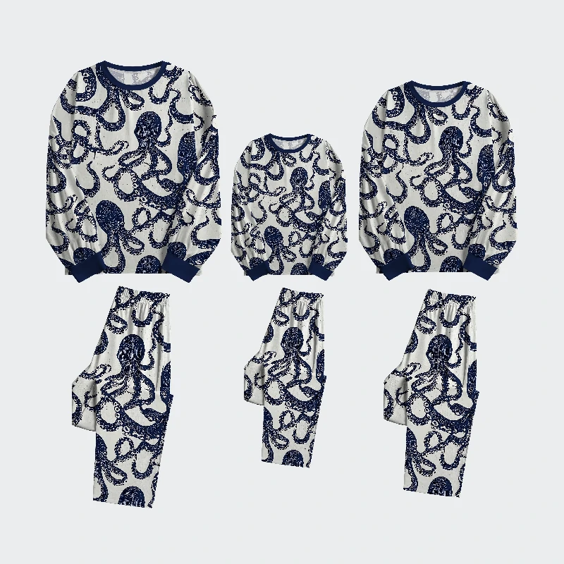 Tokyo-Tiger Ocean Octopus Family Pajama Sets