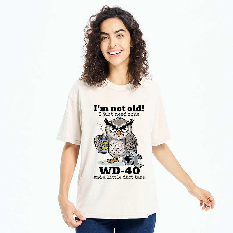 Tokyo-Tiger Funny Meme Owl Not Getting Old Washed T-Shirt