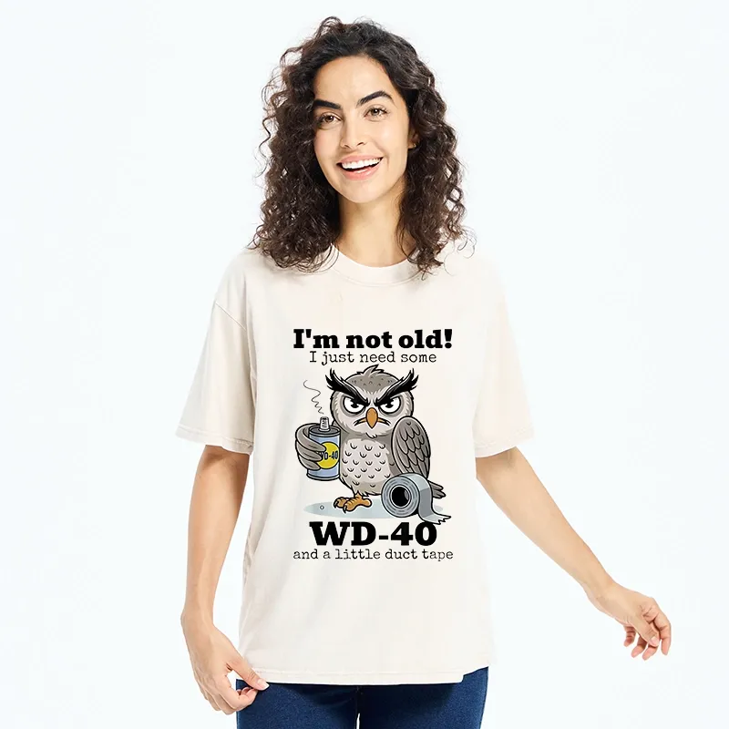 Tokyo-Tiger Funny Meme Owl Not Getting Old Washed T-Shirt