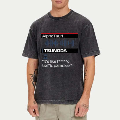 Tokyo-Tiger Yuki Tsunoda Radio Japanese Washed T-Shirt