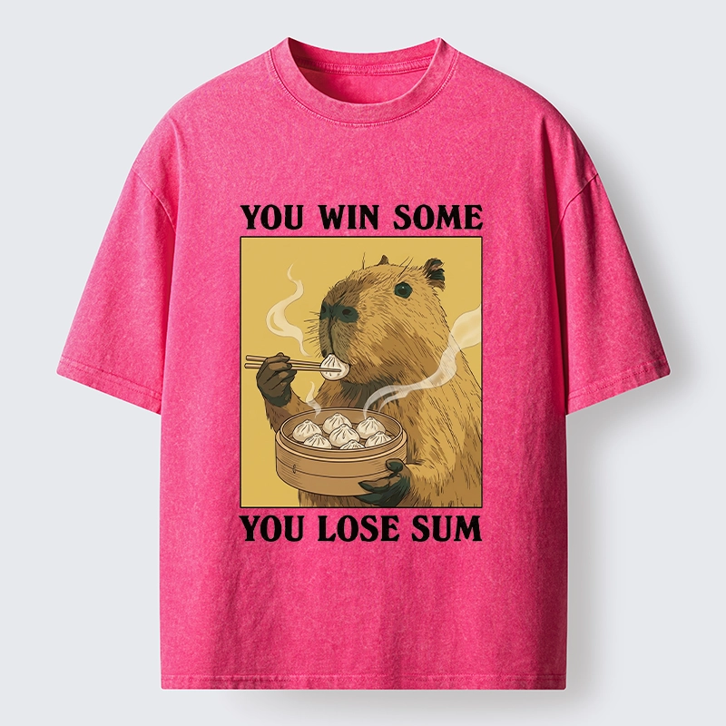Tokyo‑Tiger Meme Capybara Snack Washed T‑Shirt