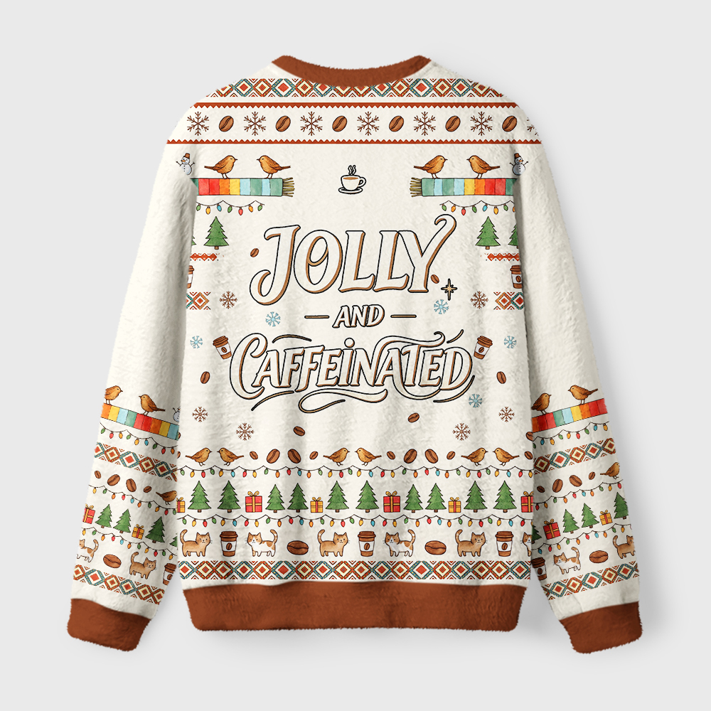 Tokyo-Tiger Cat’s Cozy Christmas Fuzzy Christmas Ugly Sweatshirt