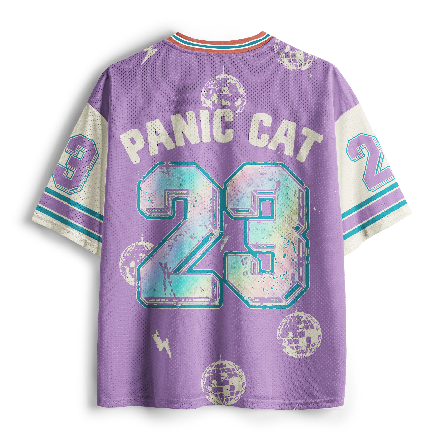 Tokyo-Tiger Anxious Kitty Disco Mesh Jersey
