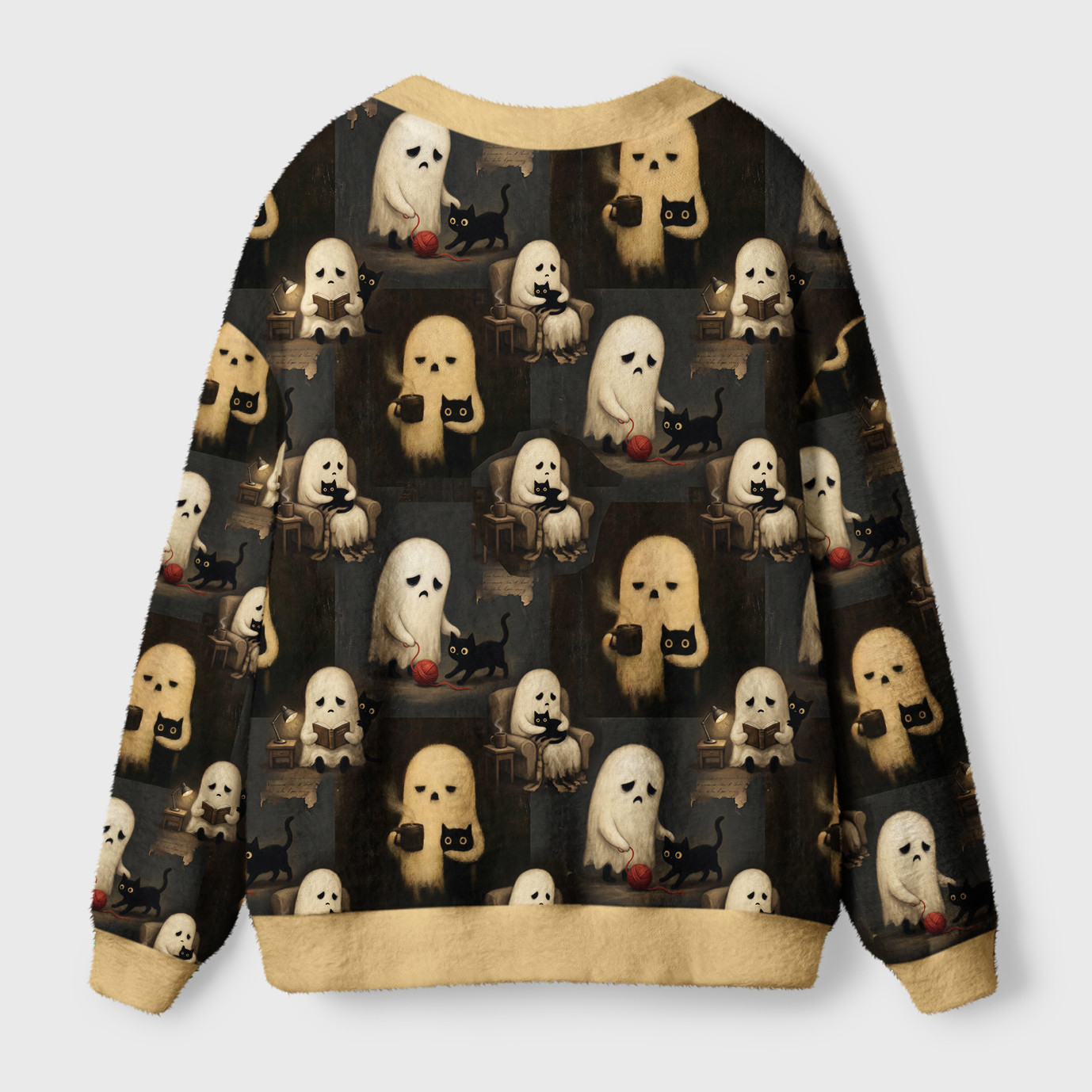 Tokyo-Tiger No Hope But A Cat Ugly Cardigan Sweater