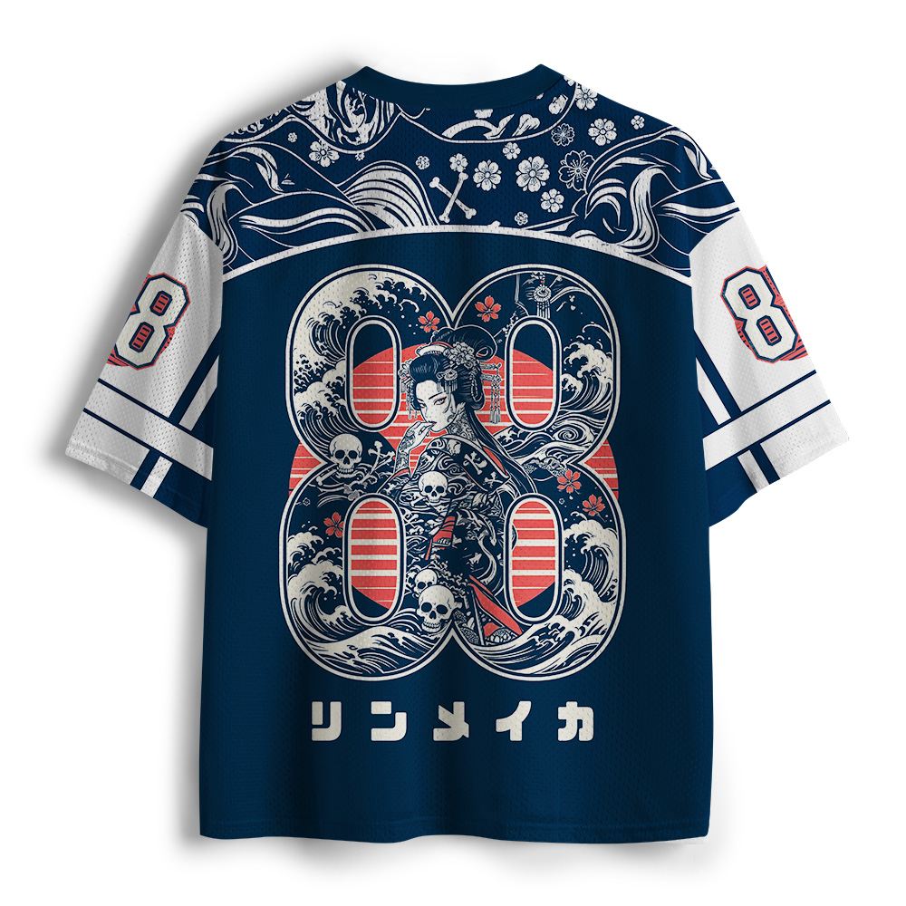 Tokyo-Tiger Skeleton Sun Kimono Mesh Jersey