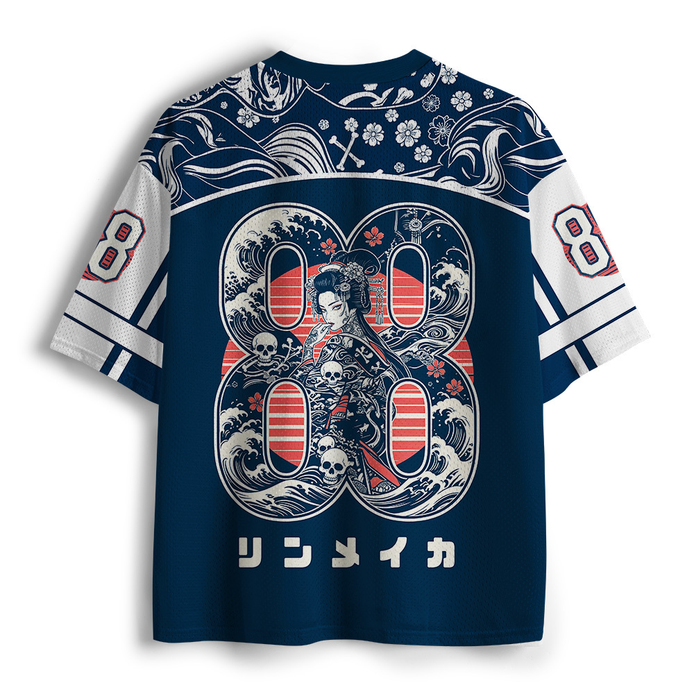 Tokyo-Tiger Skeleton Sun Kimono Mesh Jersey