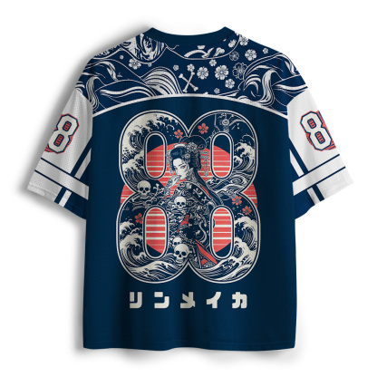 Tokyo-Tiger Skeleton Sun Kimono Mesh Jersey