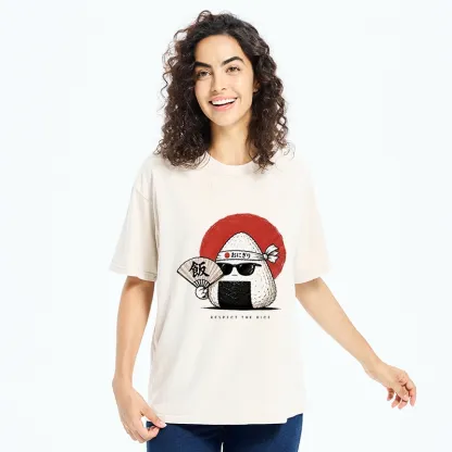 Tokyo-Tiger Respect The Rice Ball Washed T-Shirt