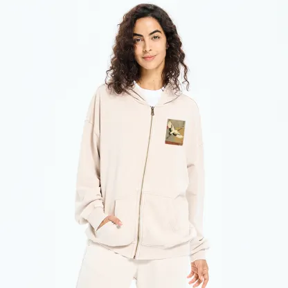 Tokyo-Tiger Crane Spirit Washed Zip Hoodie