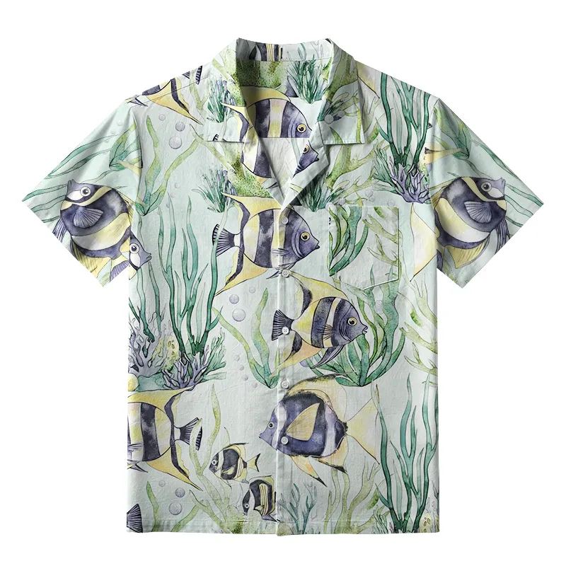 Tokyo-Tiger Tropical Fish Aloha Hawaiian Shirt