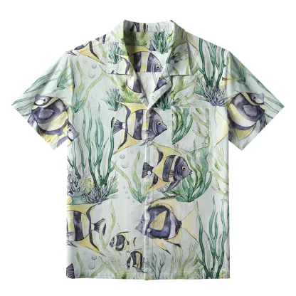 Tokyo-Tiger Tropical Fish Aloha Hawaiian Shirt