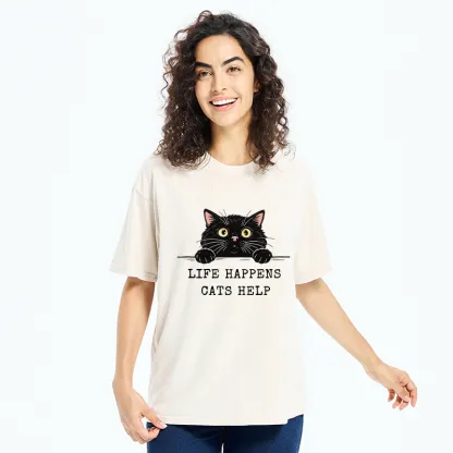 Tokyo-Tiger Cat Brings Solace To Life Washed T-Shirt