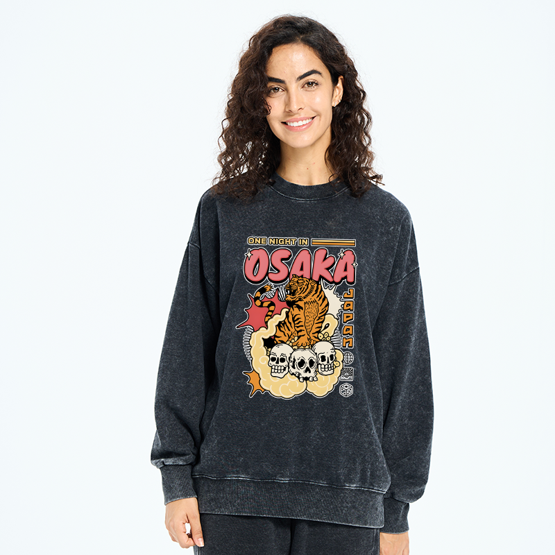 Tokyo-Tiger Osaka Tiger Washed Sweatshirt