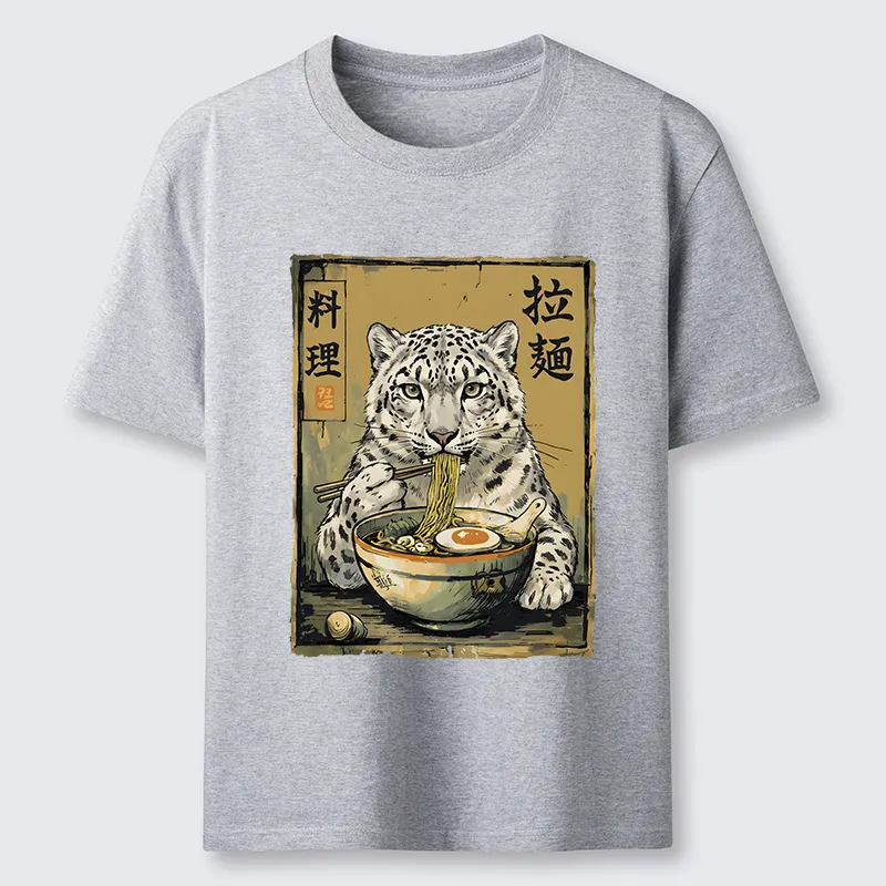 Tokyo-Tiger Ramen Snow Leopard Meme Classic T-Shirt