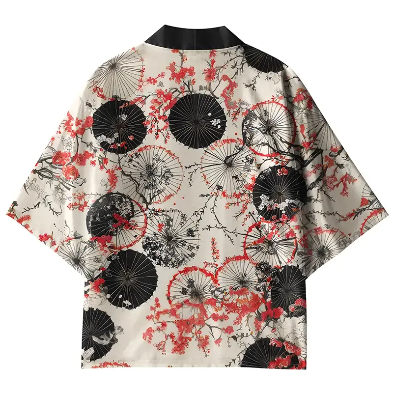 Tokyo-Tiger Paper Umbrella Kimono Cardigan