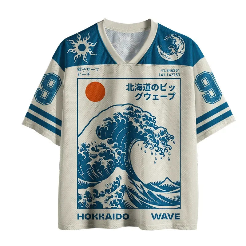 Tokyo-Tiger Hokkaido Wave Japan Mesh Jersey