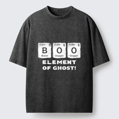 Tokyo-Tiger Ghost Chemistry Element Washed T-Shirt