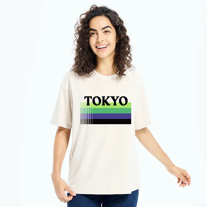 Tokyo-Tiger Retro Tokyo Washed T-Shirt