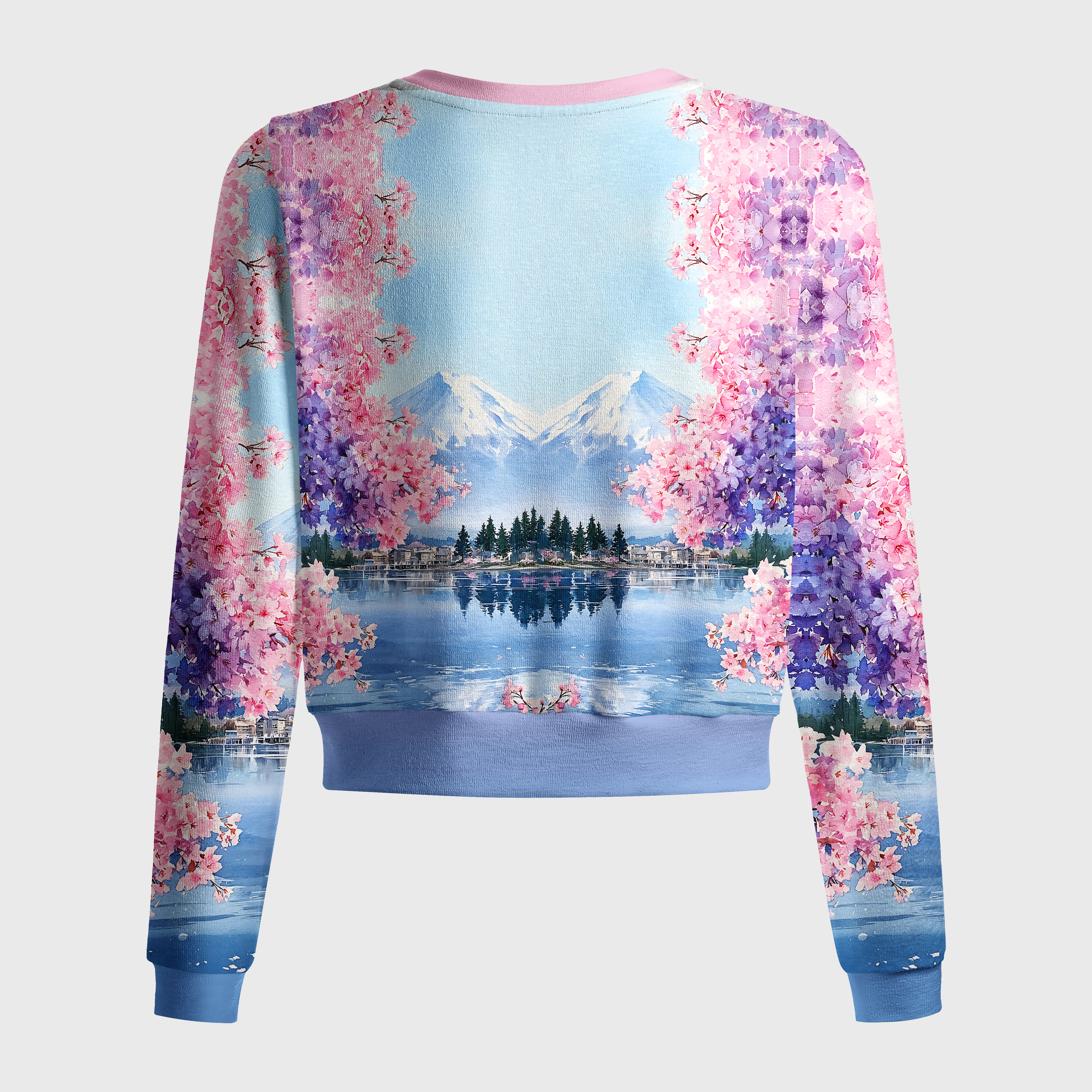 Tokyo-Tiger Japan’s Mount Fuji And Cherry Blossoms Women's Lightweight Cardigan
