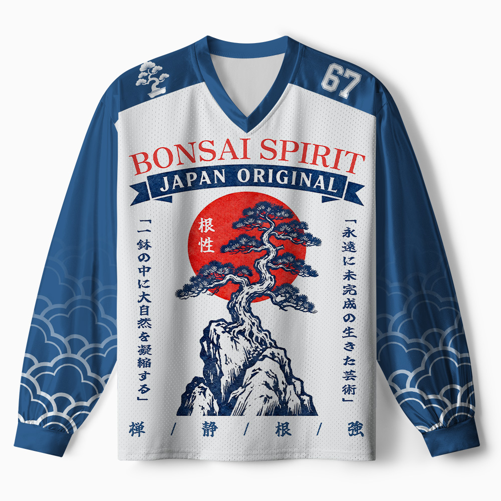Tokyo-Tiger Bonsai Spirit Paneled Long Sleeve Jersey