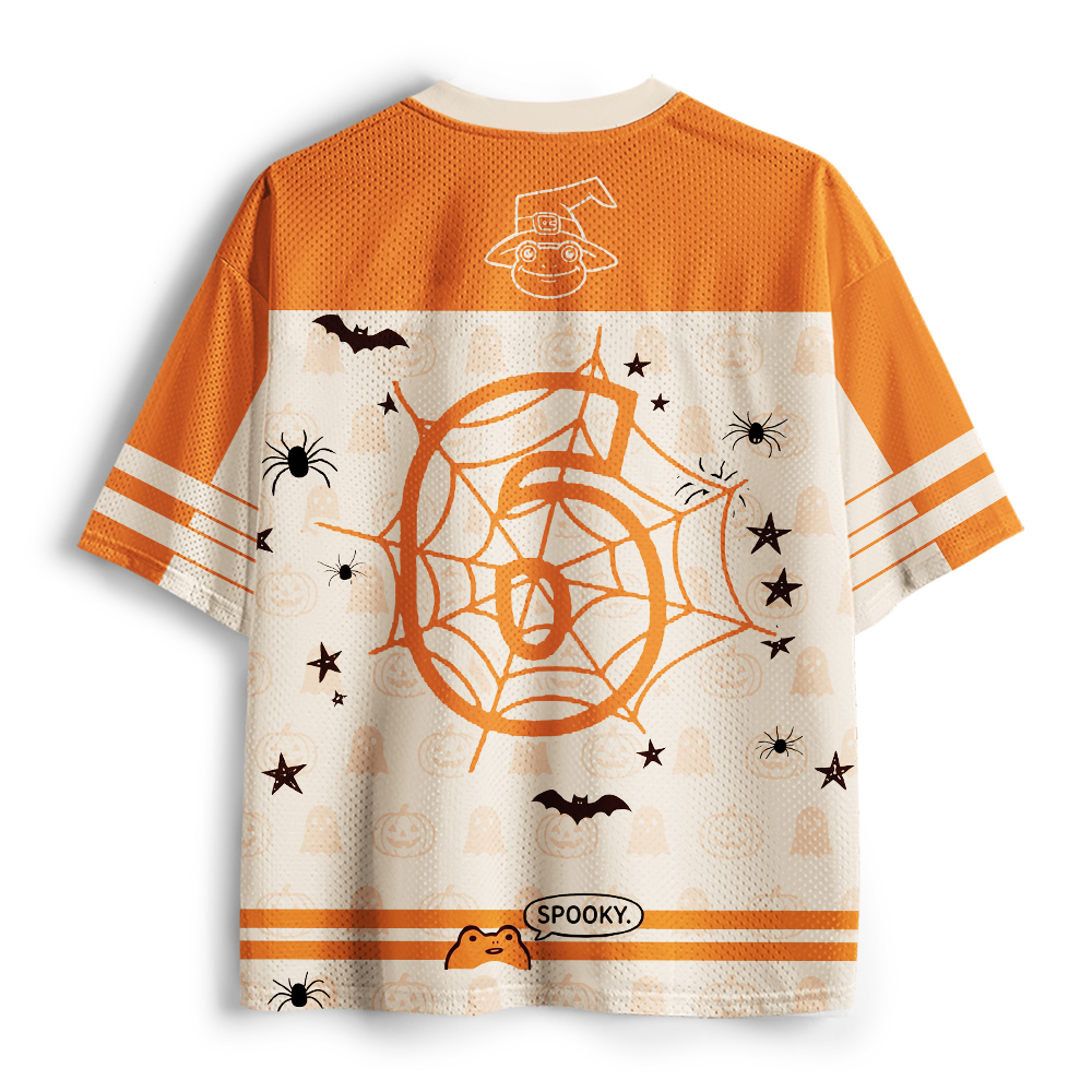 Tokyo-Tiger Retro Halloween Witch Frog Mesh Jersey