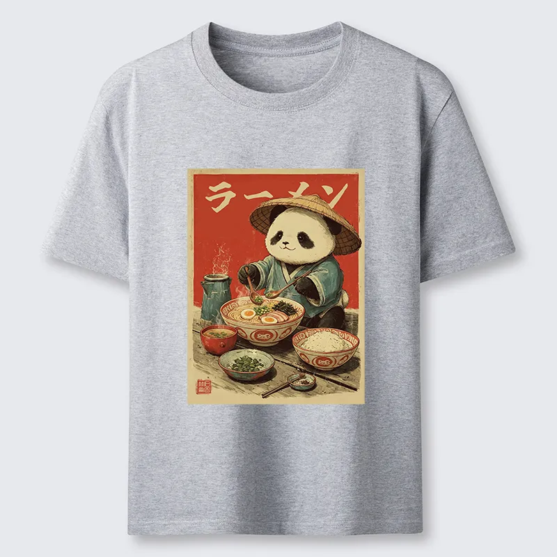 Tokyo-Tiger Panda Enjoying Ramen Classic T-Shirt