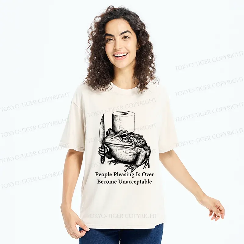 Tokyo-Tiger Refuse To Please Others Washed T-Shirt