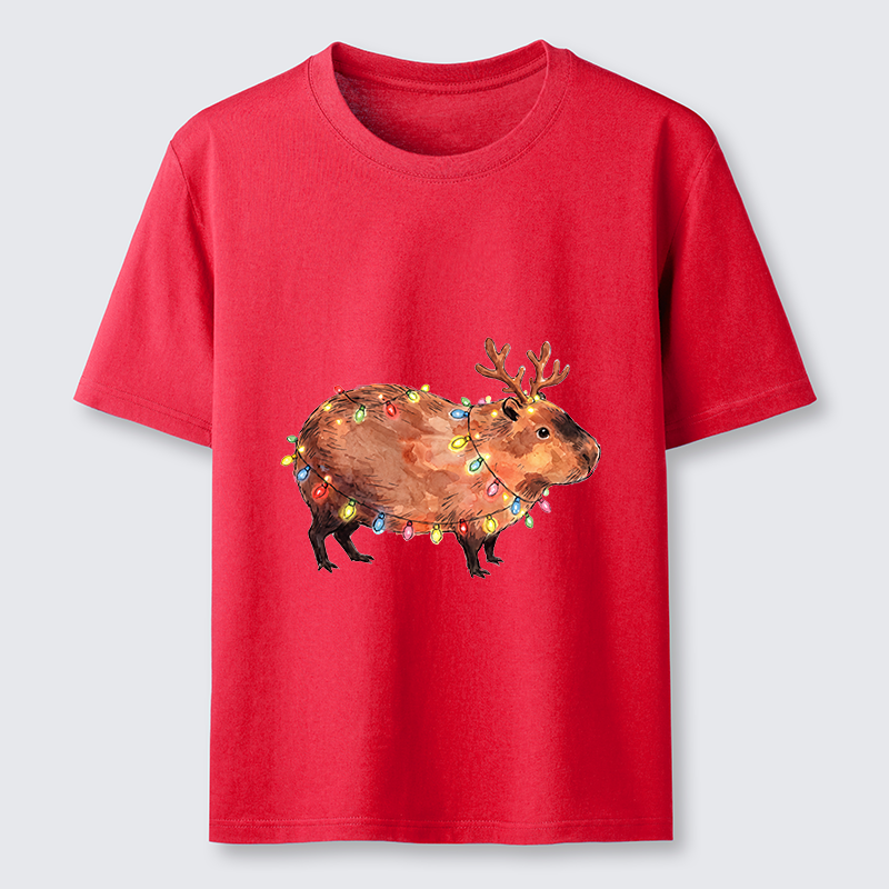 Tokyo-Tiger Christmas Capybara Glow Classic T-Shirt