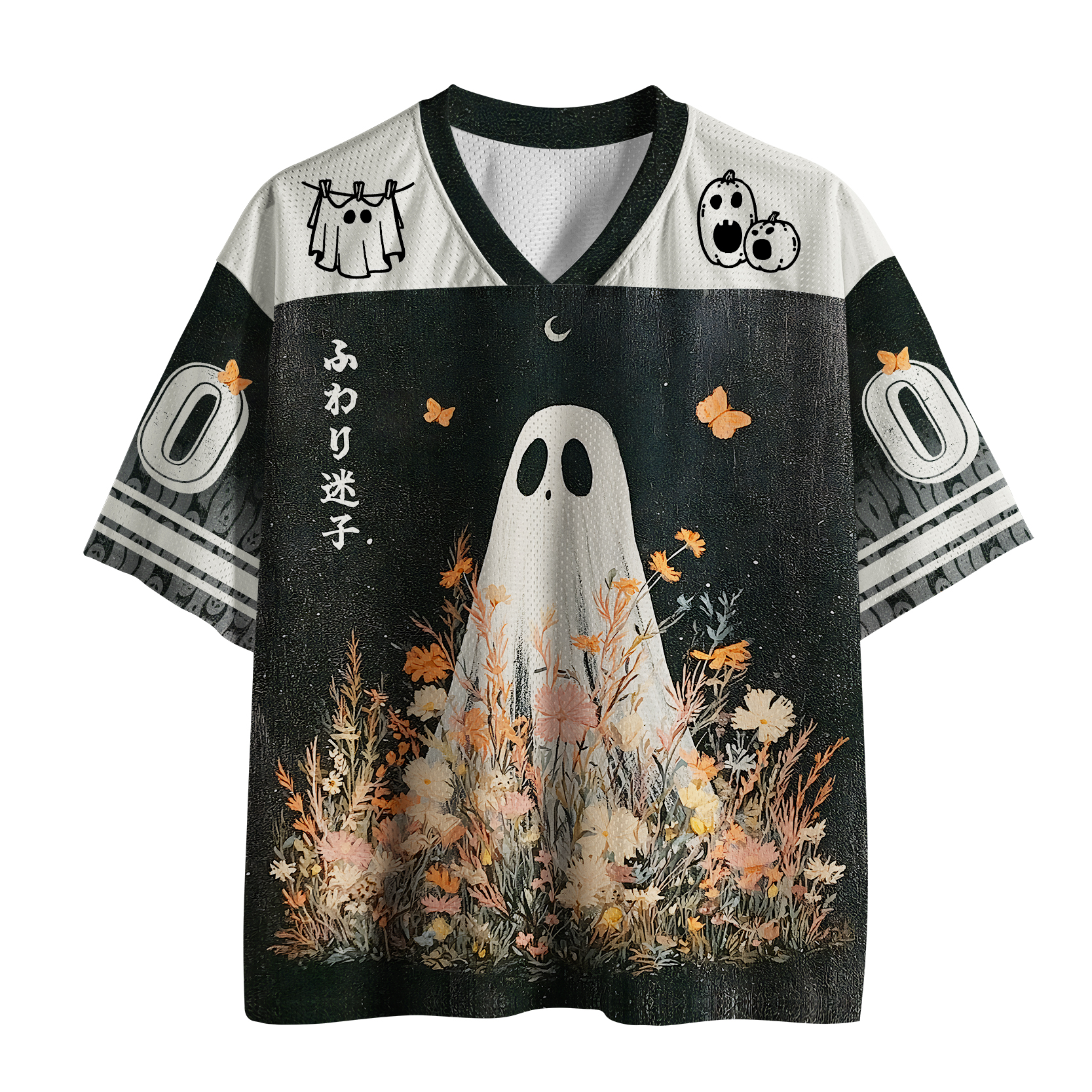 Tokyo-Tiger Midnight Garden Ghost Mesh Jersey