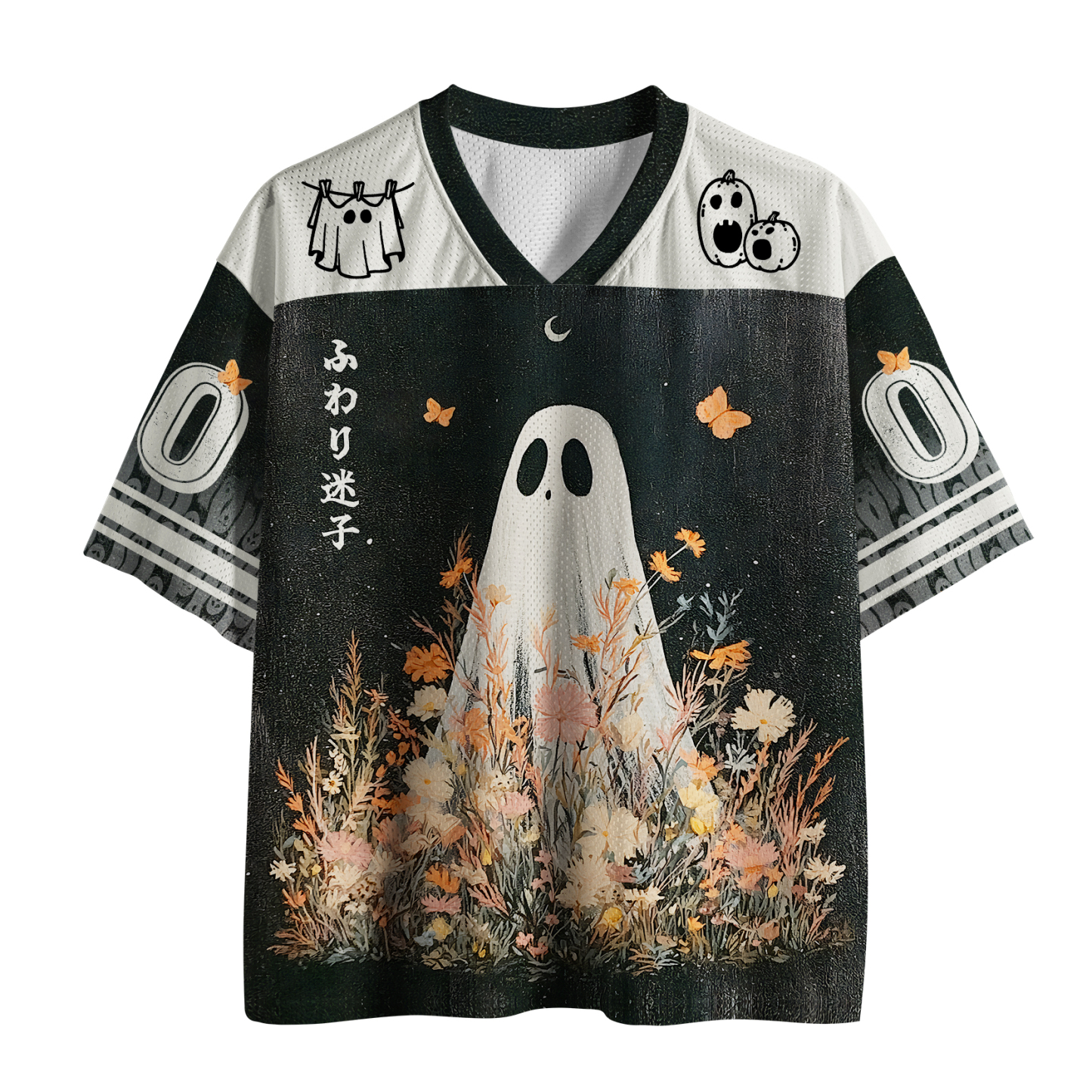 Tokyo-Tiger Midnight Garden Ghost Mesh Jersey