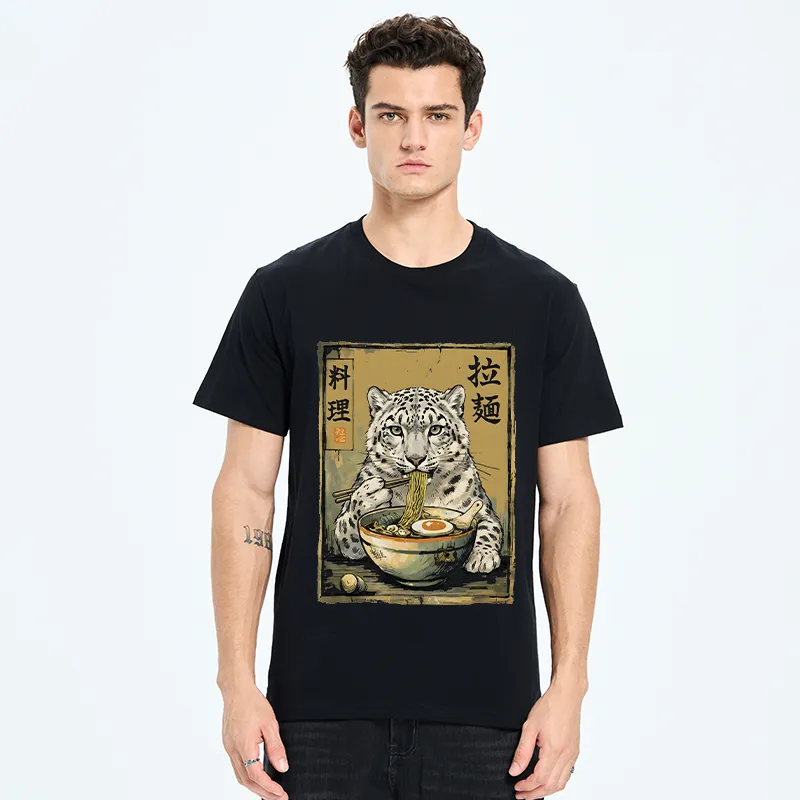 Tokyo-Tiger Ramen Snow Leopard Meme Classic T-Shirt
